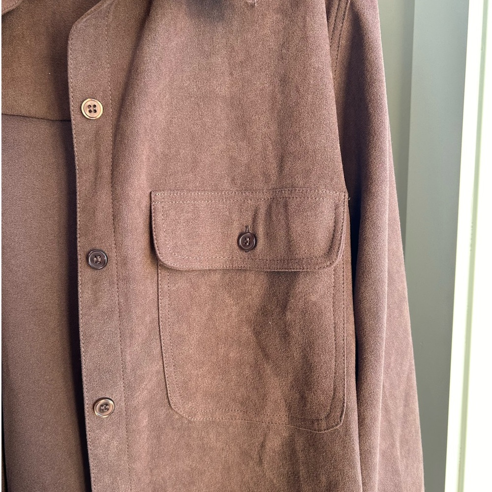 Roaman’s Suede-y Brown Coat